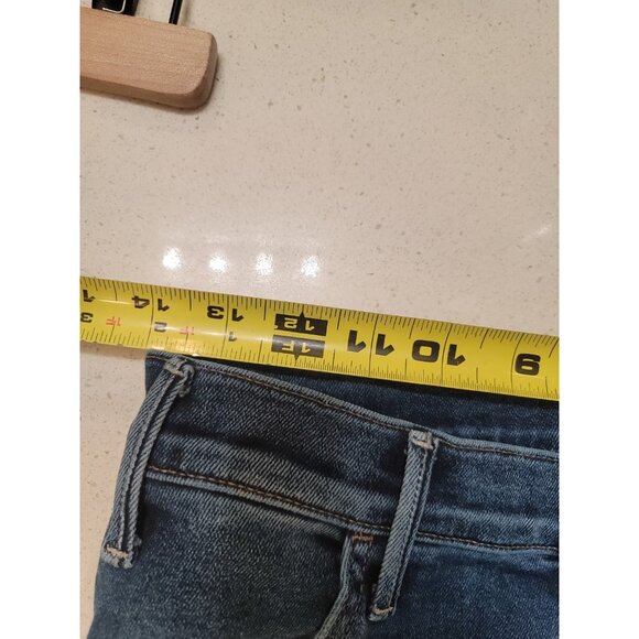 MOTHER The Hustler Roller Heel High Rise Wide Leg Jeans Women's Size 29 Blue - Picture 10 of 10